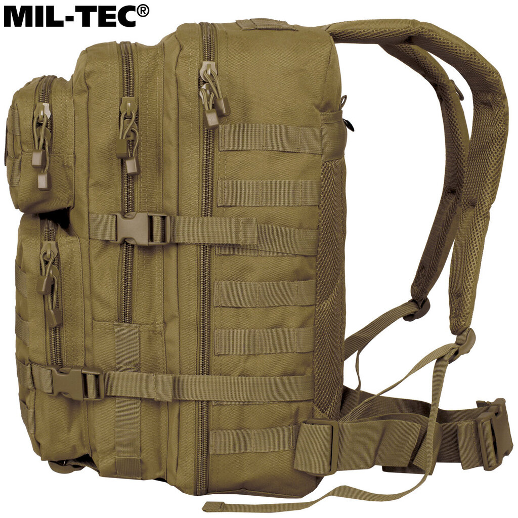 Pārgājienu mugursoma, Mil-Tec, US Assault Pack LG 36L, brūna/coyote cena un informācija | Sporta somas un mugursomas | 220.lv