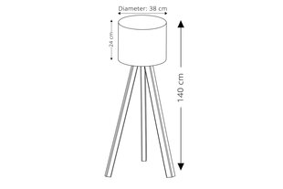 Opviq Insignio stāvlampa AYD-1517 cena un informācija | Stāvlampas | 220.lv