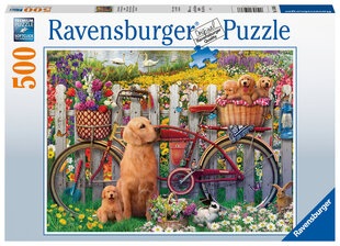 Puzle Ravensburger Kucēni dārzā, 500 d., 15036 цена и информация | Пазлы | 220.lv