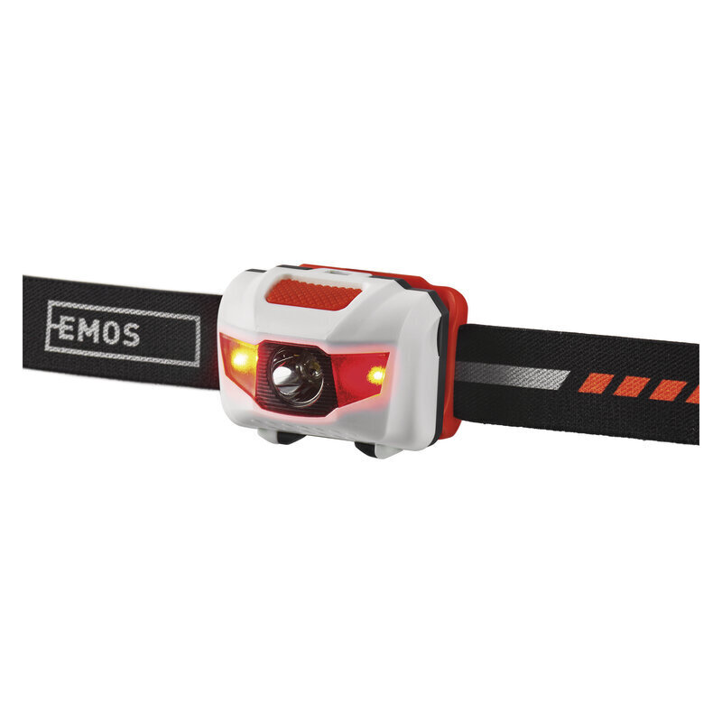 Galvas lukturis EMOS 1W LED + 2 x LED 3xAAA cena un informācija | Lukturi un prožektori | 220.lv