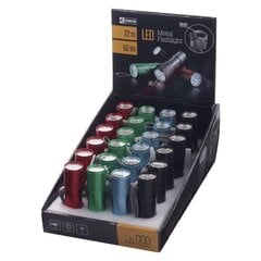Metāla lukturītis EMOS 9 LED 3xAAA (baterija iekšpusē) цена и информация | Фонарики | 220.lv