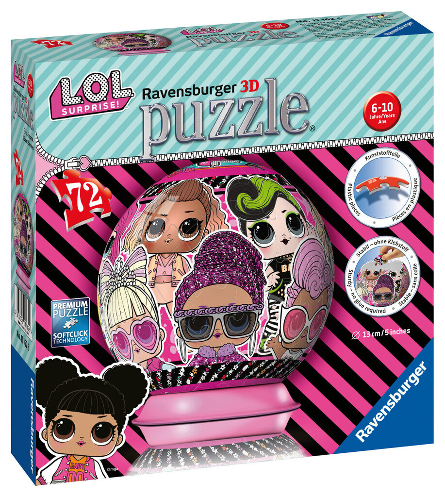 Puzle Ravensburger L.O.L. Surprise!, 72 d., 11162 cena un informācija | Puzles, 3D puzles | 220.lv