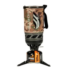 Tūrisma gāzes plītiņa Jetboil Flash 2.0 PCS 1,0L camo cena un informācija | Ugunskura katli, trauki un galda piederumi | 220.lv