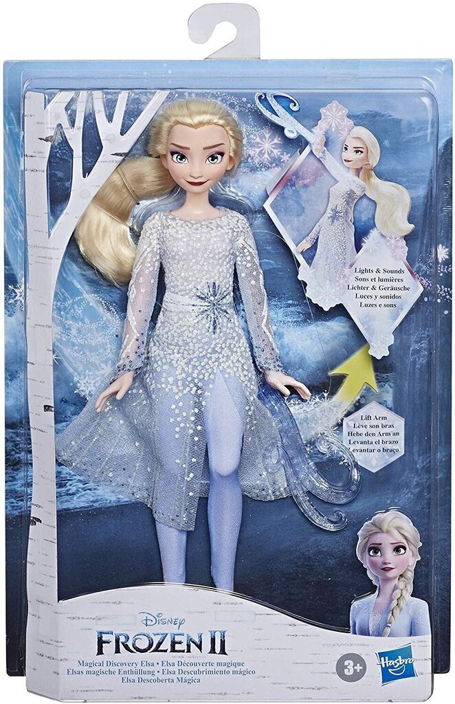 Lelle Elza ar gaismām un skaņām Hasbro Disney Ledus sirds (Frozen) cena un informācija | Rotaļlietas meitenēm | 220.lv