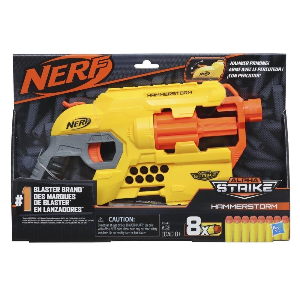 Rotaļlietu ierocis-blasteris Hasbro Nerf Alpha Strike Hammerstorm цена и информация | Rotaļlietas zēniem | 220.lv