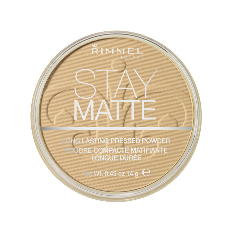 Kompaktpūderis Rimmel London Stay Matte 14 g, 010 Warm Honey цена и информация | Grima bāzes, tonālie krēmi, pūderi | 220.lv