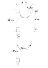 Opviq Noor piekaramā lampa Xanthos - N-858 цена и информация | Люстры | 220.lv