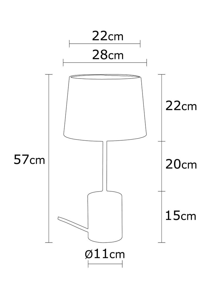 Opviq Noor Galda lampa Magnesia - N-778 cena un informācija | Galda lampas | 220.lv