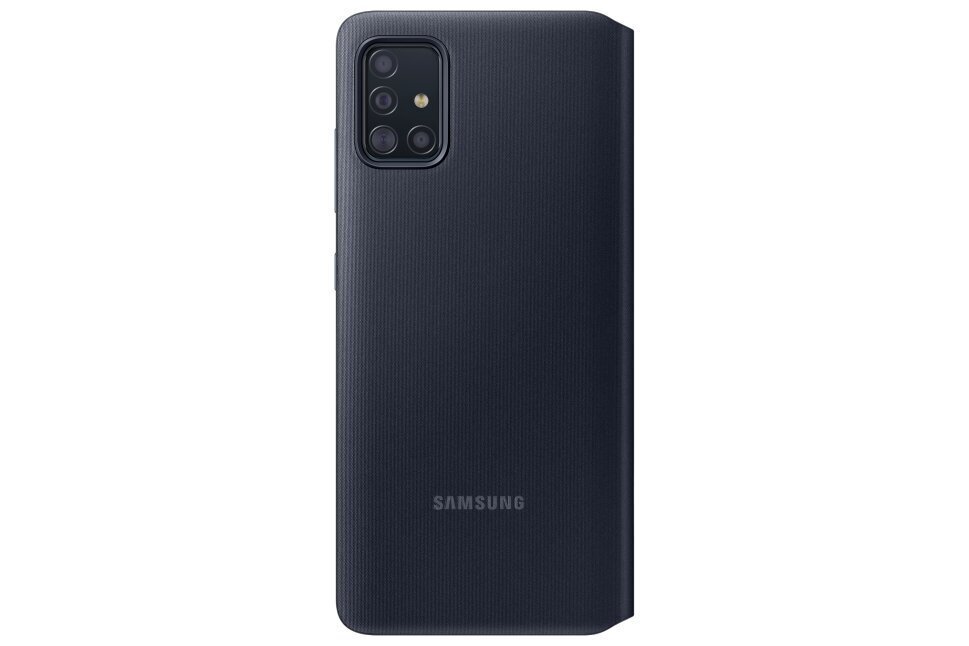 EF-EA515PBE Samsung S-View Case for Galaxy A51 Black cena un informācija | Telefonu vāciņi, maciņi | 220.lv