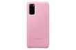 Futrālis paredzēts Samsung Galaxy S20 LED, rozā cena un informācija | Telefonu vāciņi, maciņi | 220.lv