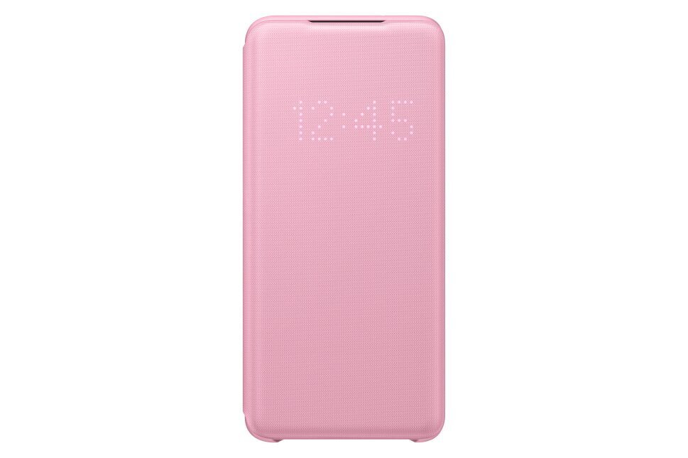 Futrālis paredzēts Samsung Galaxy S20 LED, rozā cena un informācija | Telefonu vāciņi, maciņi | 220.lv