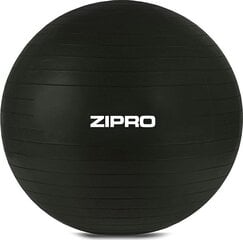 Гимнастический мяч Zipro с насосом, черный цена и информация | Гимнастические мячи | 220.lv