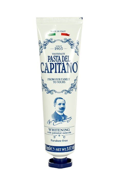 Balinoša zobu pasta Pasta Del Capitano Whitening 75 ml cena un informācija | Zobu pastas, birstes | 220.lv