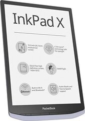 PocketBook InkPad X (PB1040-J-WW), Серый цена и информация | Электронные книги | 220.lv