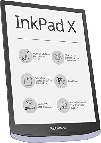 PocketBook InkPad X (PB1040-J-WW), Pēlēks цена и информация | E-grāmatu lasītāji | 220.lv