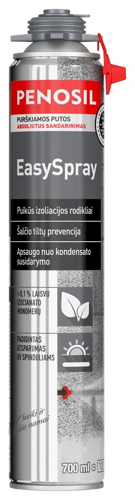 Izolācijas putas PENOSIL EasySpray, 700 ml cena un informācija | Izolācijas materiāli | 220.lv