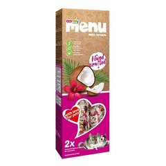 Comfy Menu barība šinšillām ar kokosriekstu un hibiskusu, 90 g cena un informācija | Barība grauzējiem | 220.lv