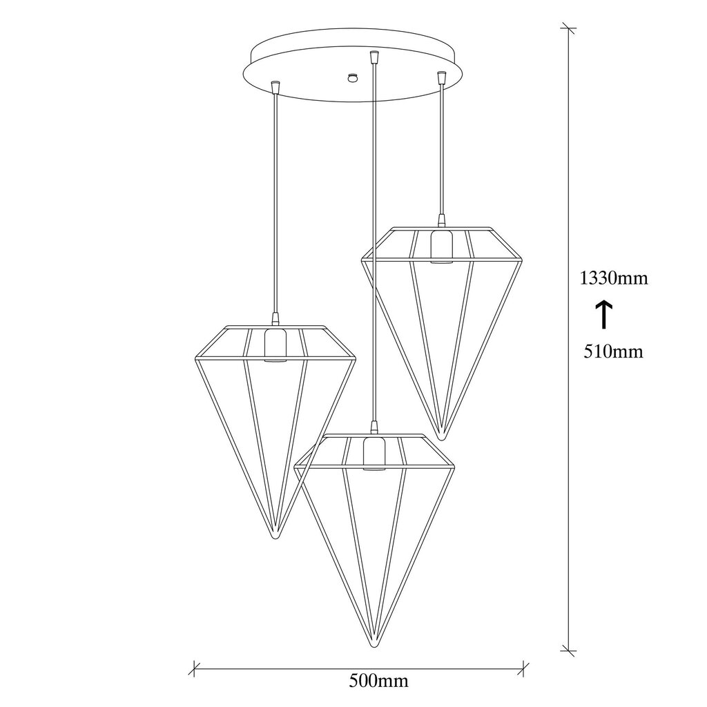 Opviq Piekaramā lampa Elmas - 6297 цена и информация | Piekaramās lampas | 220.lv