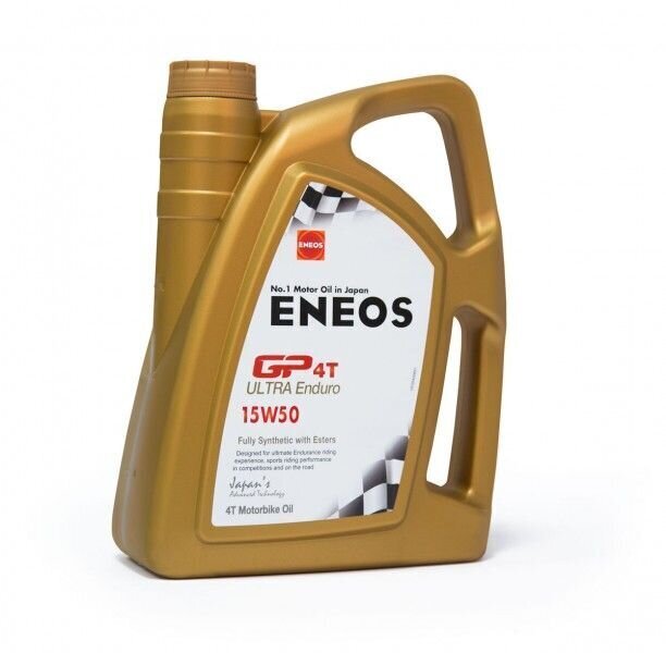 ENEOS GP4T Ultra Enduro 15w50 Fully Synthetic ar esteriem, 4 Ltr motoreļļa цена и информация | Moto eļļas | 220.lv