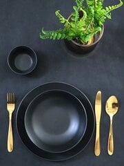 Pusdienu servīze Black, 18 gab. цена и информация | Посуда, тарелки, обеденные сервизы | 220.lv