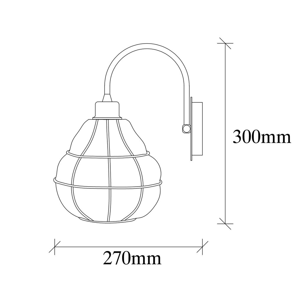 Opviq Sheen Sienas lampa Safderun cena un informācija | Sienas lampas | 220.lv