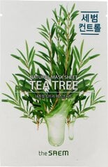 Loksnes sejas maska ar tējas koku SAEM Natural Tea Tree cena un informācija | Sejas maskas, acu maskas | 220.lv