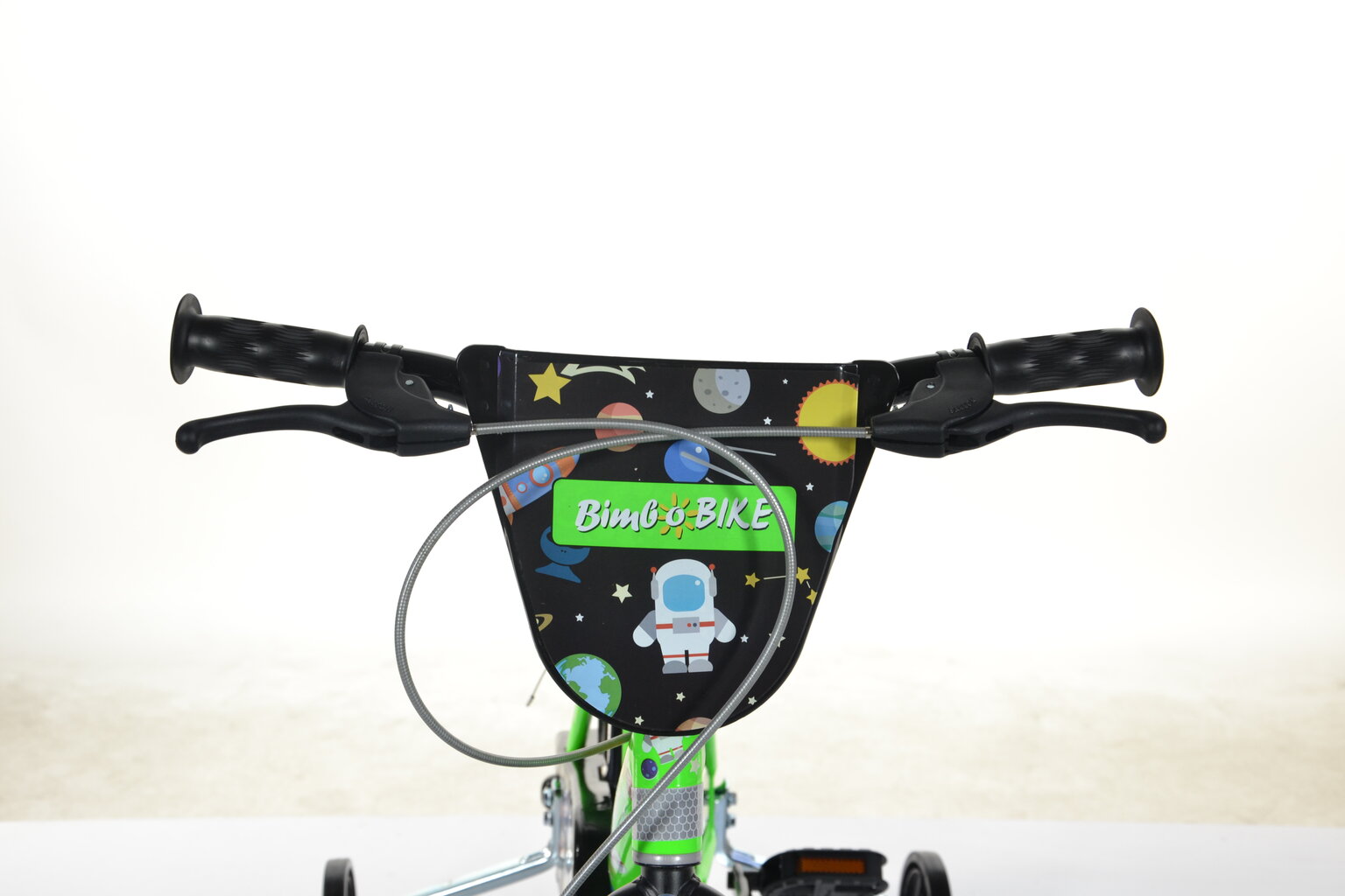 Velosipēds bērniem Bimbo Bike 16" Boy Cosmos, zaļš cena un informācija | Velosipēdi | 220.lv