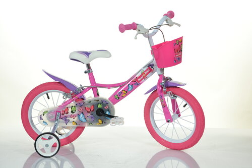 Велосипед детский Bimbo Bike 14 "Girl Butterfly, розовый цена и информация | Велосипеды | 220.lv