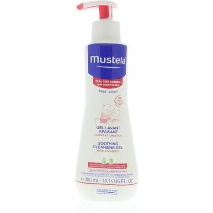 Attīrošs gels jutīgai mazuļu ādai Mustela Soothing 300 ml цена и информация | Bērnu kosmētika, līdzekļi jaunajām māmiņām | 220.lv