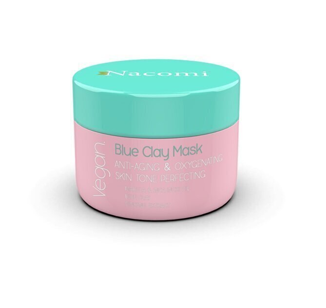 Sejas maska Nacomi Vegan Blue Clay Mask 50 ml cena un informācija | Sejas maskas, acu maskas | 220.lv