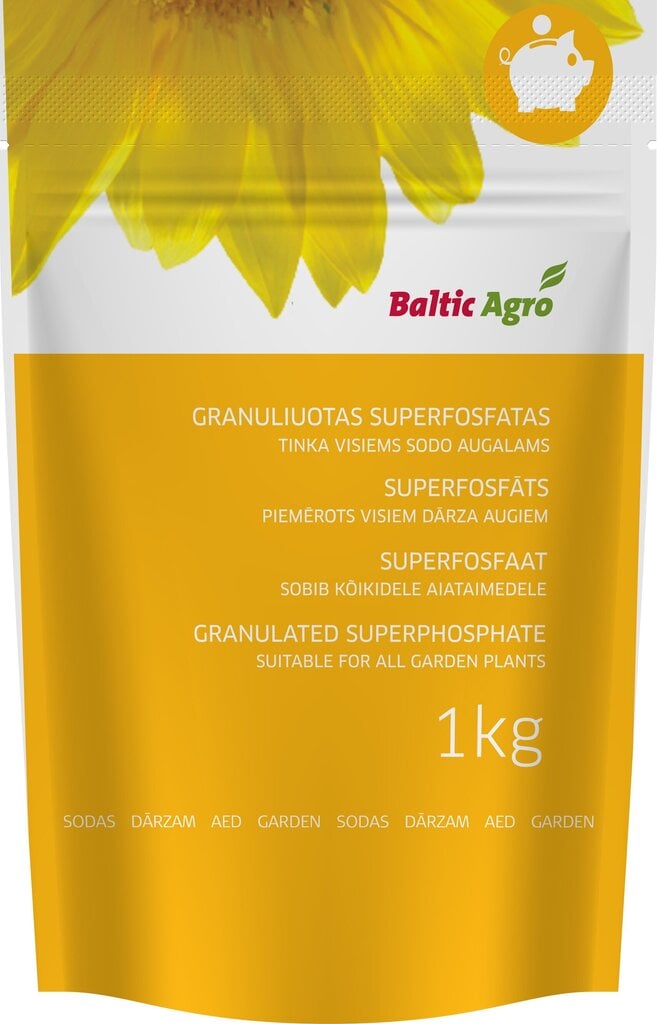 Baltic Agro Granulēts superfosfāts, 1 kg cena un informācija | Beramie mēslošanas līdzekļi | 220.lv