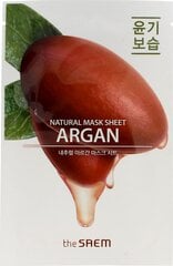 Листовая маска для лица с аргановым маслом The Saem Natural Mask 21 мл цена и информация | Маски для лица, патчи для глаз | 220.lv