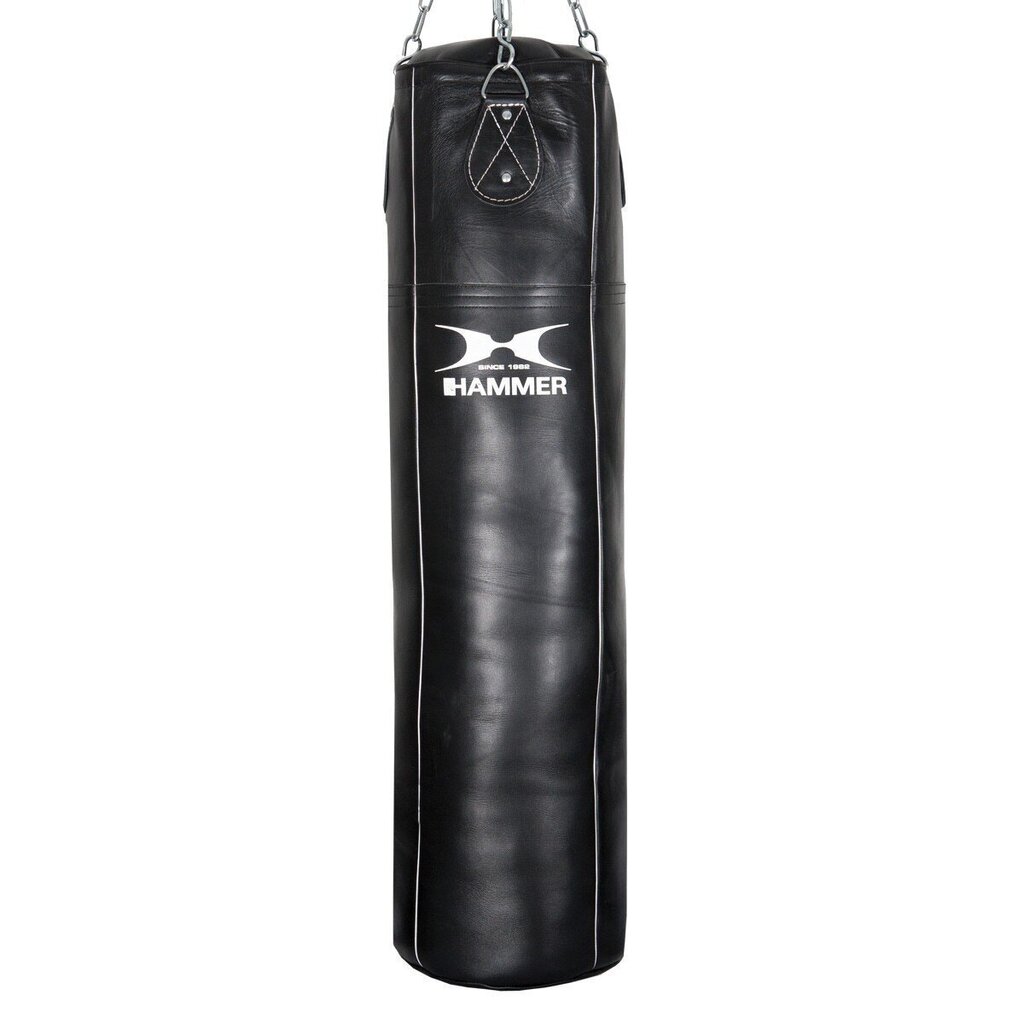 Боксерская груша Hammer Cowhide Professional Black, 100x35 см цена | 220.lv