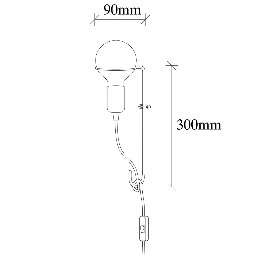 Opviq Sienas lampa Pota 892OPV1226 cena un informācija | Sienas lampas | 220.lv