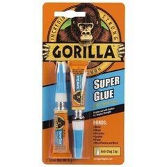 Gorilla клей "Superglue" 2x3г цена и информация | Клей | 220.lv