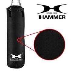 Боксерский мешок Hammer Fit Black, 100x30 см цена и информация | Боевые искусства | 220.lv