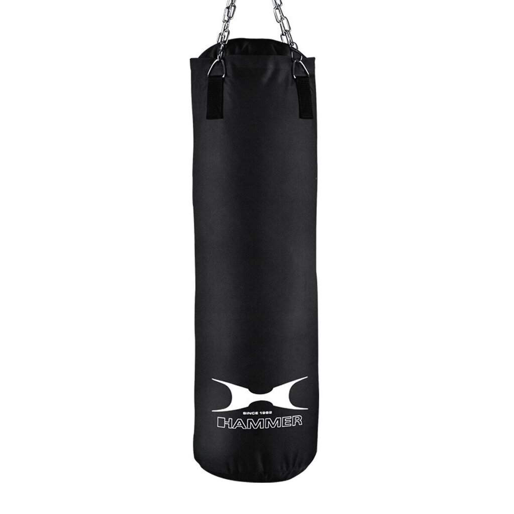 Boksa maiss Hammer Fit Black, 100x30 cm cena un informācija | Bokss un austrumu cīņas | 220.lv