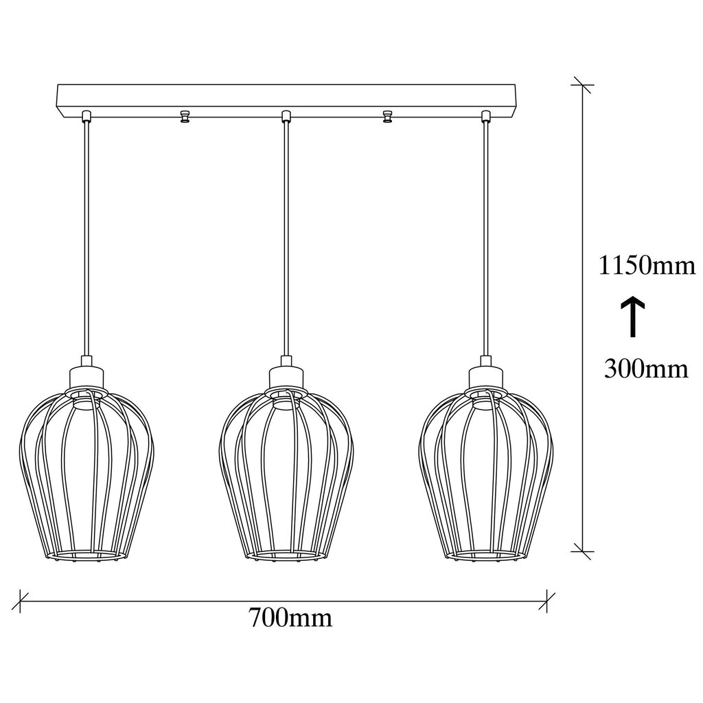 Opviq Piekaramā lampa Tel - 6701 цена и информация | Piekaramās lampas | 220.lv