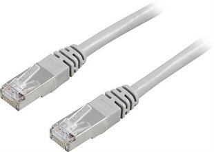 Kabelis DELTACO F / UTP, Cat5e, 1m, 100MHz, gray / 1-STP cena un informācija | Kabeļi un vadi | 220.lv