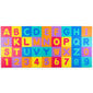 Ricokids attīstošs paklājiņš-puzle Krāsaini burti, 36 gab. cena un informācija | Attīstošie paklājiņi | 220.lv