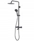 Dušas un vannas sistēma ar termostatu REA Lungo Black Mat cena un informācija | Dušas komplekti un paneļi | 220.lv