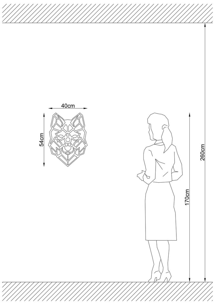 Opviq Shadow Sienas lampa 594 - A цена и информация | Sienas lampas | 220.lv