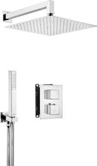 Deante zemapmetuma termostata dušas komplekts ar smart-boxu Box BXYZ0EAT, hroms цена и информация | Душевые комплекты и панели | 220.lv