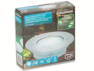 Grundig iebūvēta lampa ar saules bateriju, 14x3,3cm cena un informācija | Āra apgaismojums | 220.lv