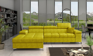 Stūra dīvāns NORE Ricardo, dzeltens цена и информация | Угловые диваны | 220.lv