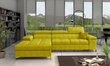 Stūra dīvāns NORE Ricardo, dzeltens cena un informācija | Stūra dīvāni | 220.lv