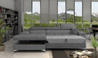 Stūra dīvāns NORE Ricardo, pelēks cena un informācija | Stūra dīvāni | 220.lv