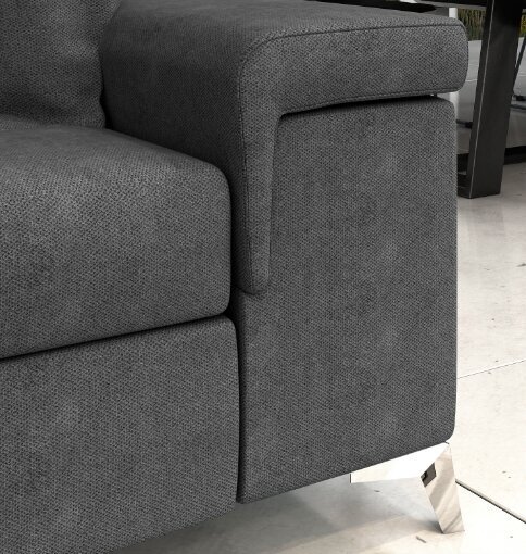 Stūra dīvāns NORE Ricardo, smilškrāsas/balts цена и информация | Stūra dīvāni | 220.lv