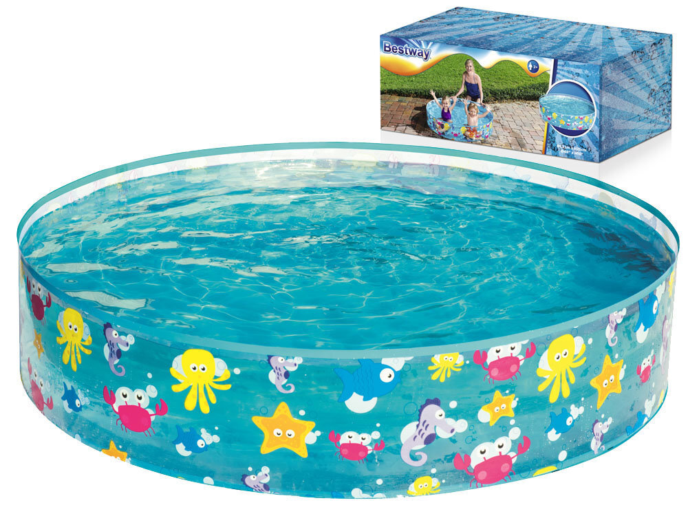 Balstu baseins Bestway Fill 'N Fun Sparking Sea, 122x25 cm цена и информация | Baseini | 220.lv