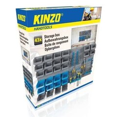 Kinzo instrumentu glabāšanas komplekts 43 daļas цена и информация | Ящики для инструментов, держатели | 220.lv